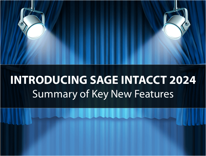 Whats new Sage Intacct 2023